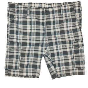 Het Broekenpaleis korte broek grijs, wit en blauwe ruit