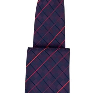 Stropdas bordeauxrood en rood design